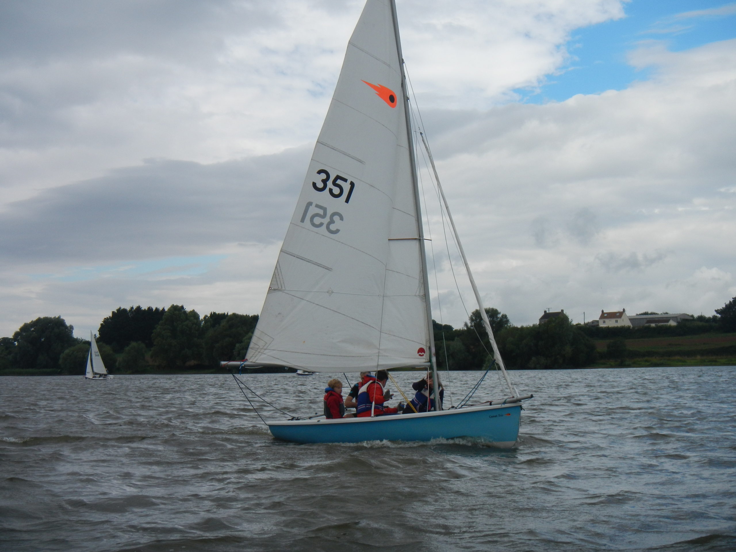 Nick taking a young family out for a taster sail, they really enjoyed it